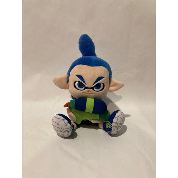 Nintendo Splatoon Blue Inkling Boy Plush - Picture 1 of 4